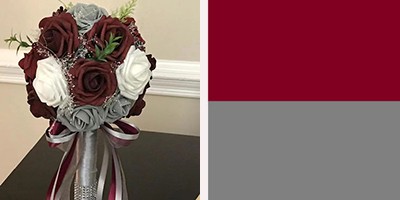 burgundy and gray wedding flower burgundy and gray wedding flower