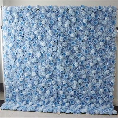 ฉากหลังดอกไม้สีฟ้า