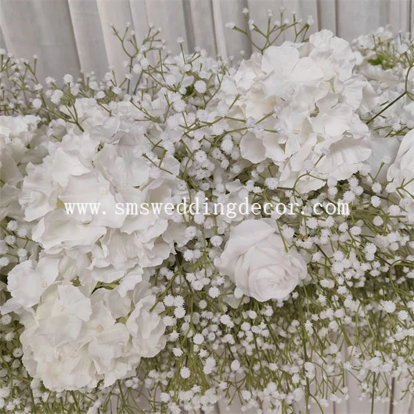 table runner made of flowers