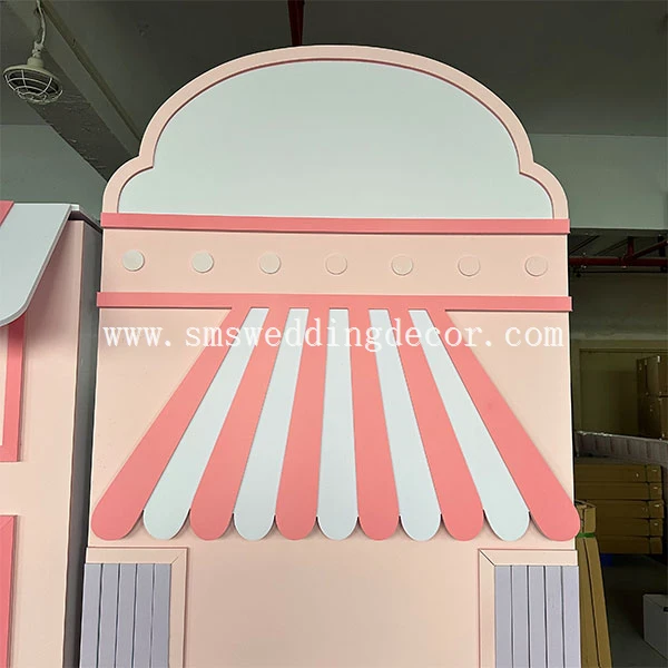 pink arch backdrop