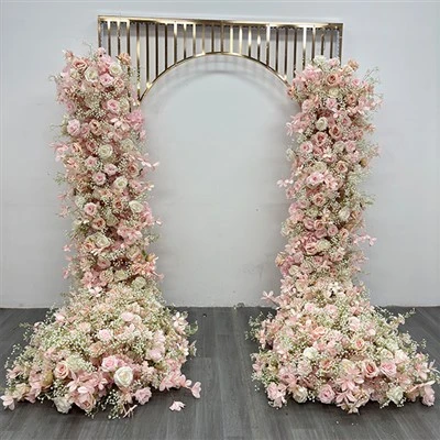 งานแต่งงานจัดดอกไม้สีชมพู