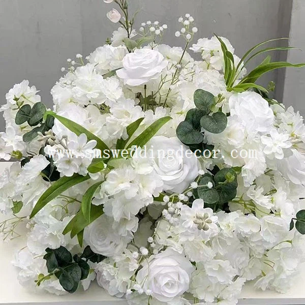white floral centrepieces